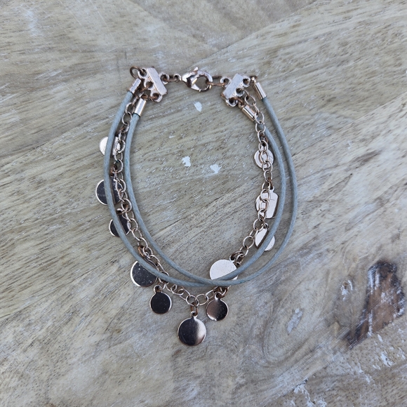24. Rose Gold and Gray Women's Bracelet - Picture 2 of 8